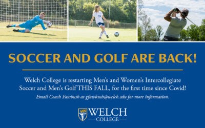 Welch College Restarts Soccer and Golf after COVID Pause